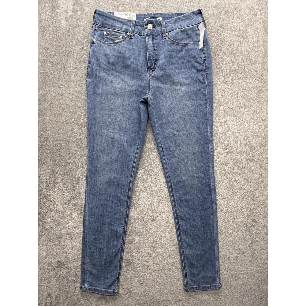 Seven7‎ Jeans Womens 12 Medium Wash High Rise Tummyless Skinny Stretch Denim